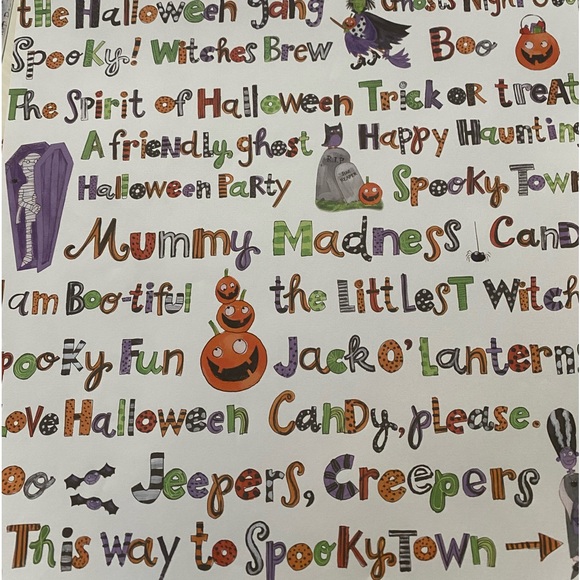 👻🎃 AMERICAN TRADITIONAL DESIGNS HALLOWEEN THEMED SCRAPBOOK PAPER & STICKERS. - Picture 6 of 7